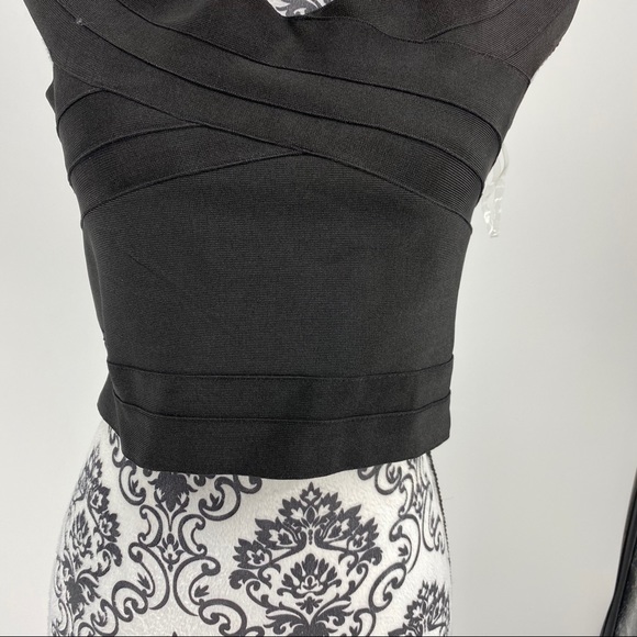 WOW COUTURE Off-the-shoulder Cropped Bandage top - Picture 6 of 12